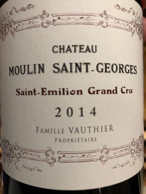Château Moulin Saint-Georges 2014